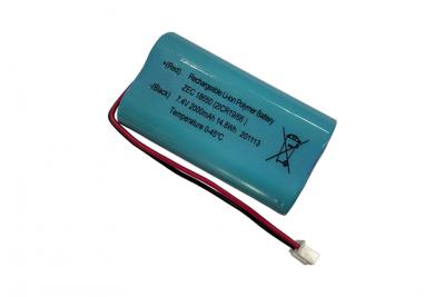 18650 7.4V 2000mAh 可控制溫度鋰電池